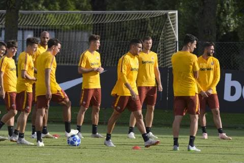 Fußball, CL, AS Rom Training Photo Luciano Rossi AS Roma LaPresse 01 10 2018 Roma (Italia) Soccer Training In the pic: AS Roma players Trigoria Roma  Copyright: xLucianoxRossix-xASxRoma LaPressex
