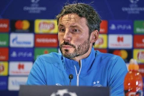 EINDHOVEN, 02-10-2018, PSV Philips Stadium , UEFA Champions League season 2018 2019 , PSV training before PSV - Inter . PSV trainer coach Mark van Bommel during the press conference PK Pressekonferenz for PSV - Inter . PSV training before Inter  x2514813x