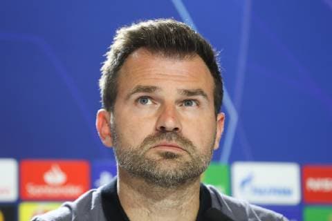 Club Brugge s head coach Ivan Leko pictured during a press conference PK Pressekonferenz of Belgian soccer team Club Brugge KV, Tuesday 02 October 2018 in Madrid, Spain. Tomorrow Club will meet Spanish club Atletico Madrid on day two the UEFA Champions League, in group A. BRUNOxFAHY  x05439600x