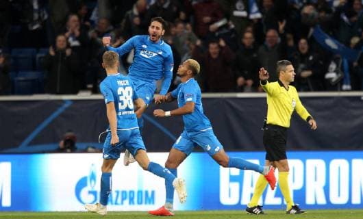 1-0 durch Ishak BELFODIL (19, 1899 Hoffenheim), torjubel, UEFA Champions League, TSG 1899 Hoffenheim vs. Manchester City, Groupe F, Matchday 2, October, 02 2018, Wirsol Rhein Neckar Arena, Germany, YmdY, ** DFL DFL regulations prohibit any use of photographs as image sequences and or quasi-video. ** TSG 1899 Hoffenheim - Manchester City