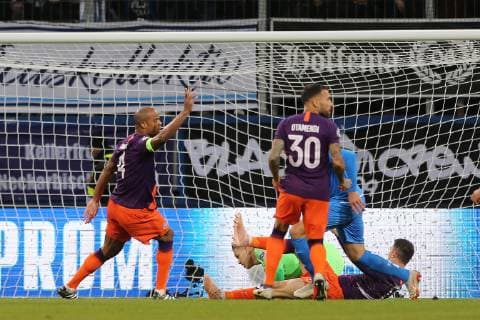 02.10.2018, xtvx, Fussball UEFA Champions League, TSG 1899 Hoffenheim - Manchester City FC emspor, v.l. Goal scored, Tor zum 1:0 Ishak Belfodil (TSG 1899 Hoffenheim) (DFL DFB REGULATIONS PROHIBIT ANY USE OF PHOTOGRAPHS as IMAGE SEQUENCES and or QUASI-VIDEO) Sinsheim