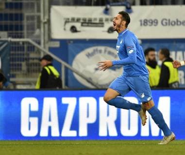 TOR zum 1:0 Ishak Belfodil TSG 1899 Hoffenheim Torjubel TSG 1899 Hoffenheim vs Manchester City Man City Champions League CL Gruppenphase 02.10.2018 DFL REGULATIONS PROHIBIT ANY USE OF PHOTOGRAPHS AS IMAGE SEQUENCES AND OR QUASI-VIDEO CL TSG 1899 Hoffenheim vs Manchester City