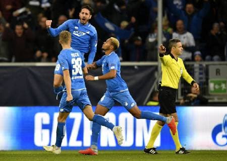 TOR zum 1:0 Ishak Belfodil TSG 1899 Hoffenheim Torjubel TSG 1899 Hoffenheim vs Manchester City Man City Champions League CL Gruppenphase 02.10.2018 DFL REGULATIONS PROHIBIT ANY USE OF PHOTOGRAPHS AS IMAGE SEQUENCES AND OR QUASI-VIDEO CL TSG 1899 Hoffenheim vs Manchester City