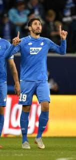 Sport Bilder des Tages TOR zum 1:0 Ishak Belfodil TSG 1899 Hoffenheim Torjubel TSG 1899 Hoffenheim vs Manchester City Man City Champions League CL Gruppenphase 02.10.2018 DFL REGULATIONS PROHIBIT ANY USE OF PHOTOGRAPHS AS IMAGE SEQUENCES AND OR QUASI-VIDEO CL TSG 1899 Hoffenheim vs Manchester City
