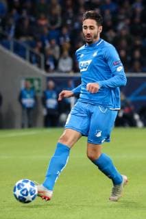 Ishak Belfodil (Hoffenheim, 19), am Ball, Spielszene, Freisteller, Ganzkörper, Einzelbild, Aktion, Action, Fussball, UEFA Champions League, TSG 1899 Hoffenheim - Manchester City FC,