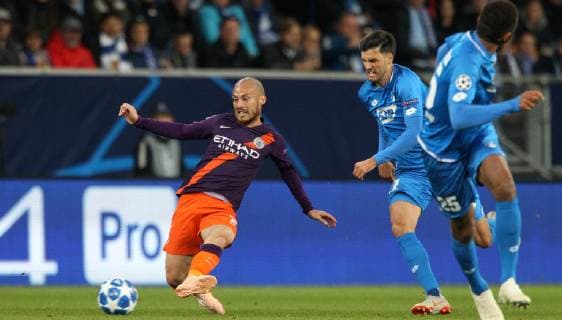 David Silva (21, Manchester City), UEFA Champions League, TSG 1899 Hoffenheim vs. Manchester City, Groupe F, Matchday 2, October, 02 2018, Wirsol Rhein Neckar Arena, Germany, YmdY, ** DFL DFL regulations prohibit any use of photographs as image sequences and or quasi-video. ** TSG 1899 Hoffenheim - Manchester City