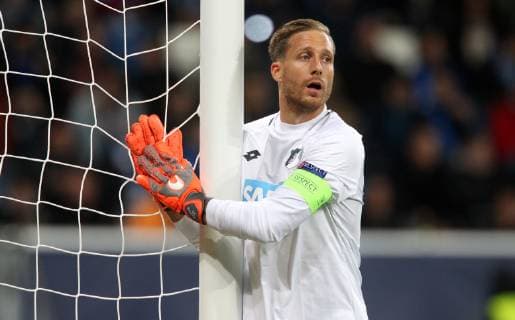 Oliver Baumman (1, Tor, 1899 Hoffenheim), UEFA Champions League, TSG 1899 Hoffenheim vs. Manchester City, Groupe F, Matchday 2, October, 02 2018, Wirsol Rhein Neckar Arena, Germany, YmdY, ** DFL DFL regulations prohibit any use of photographs as image sequences and or quasi-video. ** TSG 1899 Hoffenheim - Manchester City