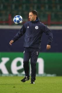02.10.2018, Fussball, Saison 2018 2019, Champions League, 2. Spieltag - Abschlusstraining FC Schalke 04 Cheftrainer Domenico TEDESCO (FC Schalke 04) Moskau RZD Arena Russland