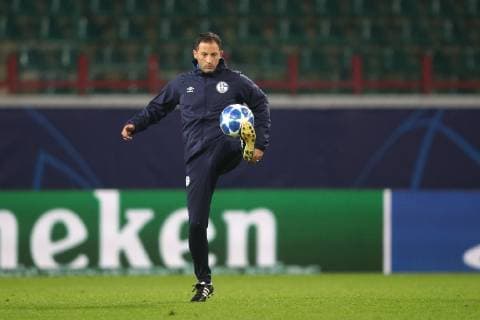 02.10.2018, Fussball, Saison 2018 2019, Champions League, 2. Spieltag - Abschlusstraining FC Schalke 04 Cheftrainer Domenico TEDESCO (FC Schalke 04) Moskau RZD Arena Russland