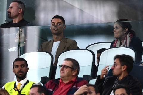 Mg Torino 02 10 2018 - Champions League Juventus-Young Boys foto Matteo Gribaudi Image nella foto: Cristiano Ronaldo-Maria Dolores dos Santos Aveiro-Georgina Rodriguez 
