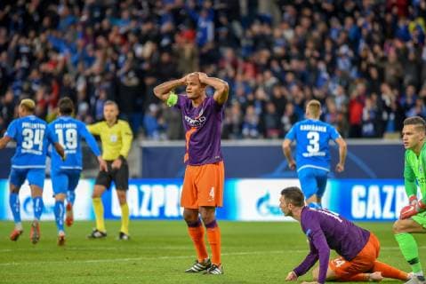 Vincent Kompany (Manchester City FC) enttäuscht. Deutschland, Sinsheim, 02.10.2018, Fussball, UEFA Champions League: TSG 1899 Hoffenheim vs Manchester City, Rhein-Neckar-Arena
