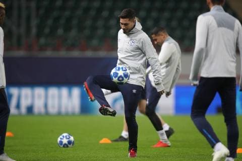 02.10.2018, Fussball, Saison 2018 2019, Champions League, 2. Spieltag - Abschlusstraining FC Schalke 04 Suat Serdar (FC Schalke 04) Moskau RZD Arena Russland