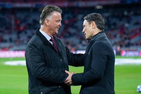 02.10.2018, xkvx, Fussball UEFA Champions League, FC Bayern Muenchen - Ajax Amsterdam emspor, v.l. Louis van Gaal, Trainer Niko Kovac (FCB - FC Bayern Muenchen) (DFL DFB REGULATIONS PROHIBIT ANY USE OF PHOTOGRAPHS as IMAGE SEQUENCES and or QUASI-VIDEO) Muenchen