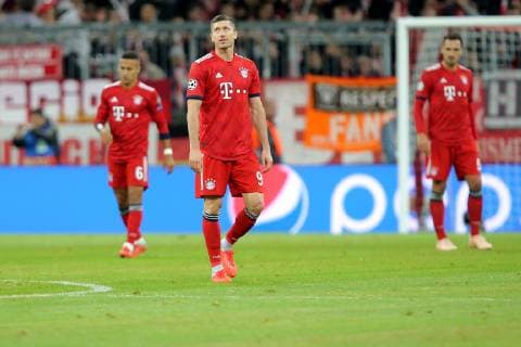 Robert Lewandowski (FC Bayern Muenchen 9) frustriert nach dem 1:1, FC Bayern Muenchen vs AFC Ajax Amsterdam, Fussball, Champions League Gruppenphase, 02.10.2018 FC Bayern Muenchen vs AFC Ajax Amsterdam, Fussball, Champions League Gruppenphase, 02.10.2018 Muenchen Copyright: xLanger Eibner-Pressefotox EP_EER