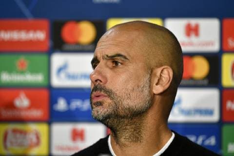 PK Pressekonferenz Nach Spielende: Trainer Coach Pep Guardiola Manchester City TSG 1899 Hoffenheim vs Manchester City Man City Champions League CL Gruppenphase 02.10.2018 DFL REGULATIONS PROHIBIT ANY USE OF PHOTOGRAPHS AS IMAGE SEQUENCES AND OR QUASI-VIDEO CL TSG 1899 Hoffenheim vs Manchester City