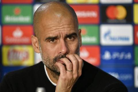 PK Pressekonferenz Nach Spielende: Trainer Coach Pep Guardiola Manchester City nachdenklich TSG 1899 Hoffenheim vs Manchester City Man City Champions League CL Gruppenphase 02.10.2018 DFL REGULATIONS PROHIBIT ANY USE OF PHOTOGRAPHS AS IMAGE SEQUENCES AND OR QUASI-VIDEO CL TSG 1899 Hoffenheim vs Manchester City