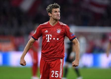 Sport Themen der Woche KW 40 Sport Bilder des Tages FUSSBALL CHAMPIONS LEAGUE SAISON 2018 2019 GRUPPENPHASE FC Bayern Muenchen - Ajax Amsterdam 02.10.2018 Thomas Mueller (FC Bayern Muenchen)