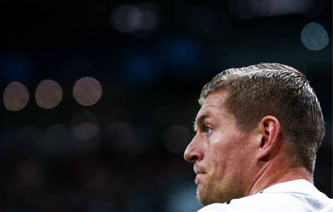 Sport Bilder des Tages MOSCOW, RUSSIA - OCTOBER 2, 2018: Real Madrid s Toni Kroos in the 2018 19 UEFA Champions League Group G Round 2 football match against CSKA Moscow at Luzhniki Stadium. Anton Novoderezhkin TASS  TS0923DB