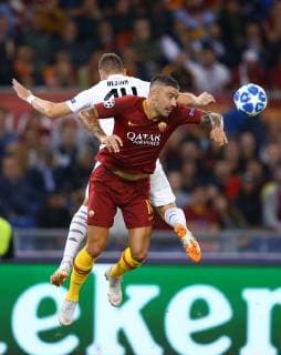 October 2, 2018 - Rome, Italy - AS Roma v Viktoria Plzen : UEFA Champions League Group G.Aleksandar Kolarov of Roma at Olimpico Stadium in Rome, Italy on October 2, 2018. AS Roma v Viktoria Plzen - UEFA Champions League Group G  - ZUMAn230 20181002_zaa_n230_482 Copyright: xMatteoxCiambellix