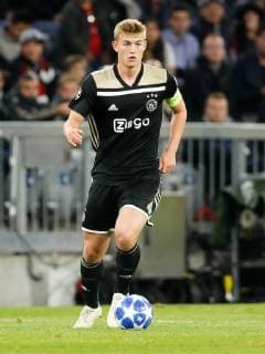Matthijs de Ligt of Ajax during the UEFA Champions League group E match between Bayern Munich and Ajax Amsterdam at the Allianz Arena on October 02, 2018 in Munich, Germany UEFA Champions League 2018 2019 xVIxVIxImagesx xTomxBodexMultimediaxIVx 12331838