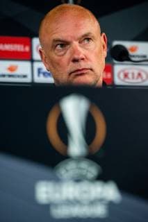 Sport Bilder des Tages 181003 Head coach Uwe Rösler of Malmö FF during a press conference PK Pressekonferenz and practice ahead of the Europa League match between Malmö FF and Besiktas on October 3, 2018 in Malmö. Photo: Ludvig Thunman BILDBYRN kod LT 35542 Copyright: LUDVIGxTHUNMAN BB181003LT005