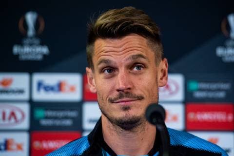 181003 Markus Rosenberg of Malmö FF during a press conference PK Pressekonferenz and practice ahead of the Europa League match between Malmö FF and Besiktas on October 3, 2018 in Malmö. Photo: Ludvig Thunman BILDBYRN kod LT 35542 Copyright: LUDVIGxTHUNMAN BB181003LT007