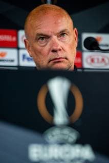 181003 Head coach Uwe Rösler of Malmö FF during a press conference PK Pressekonferenz and practice ahead of the Europa League match between Malmö FF and Besiktas on October 3, 2018 in Malmö. Photo: Ludvig Thunman BILDBYRN kod LT 35542 Copyright: LUDVIGxTHUNMAN BB181003LT012