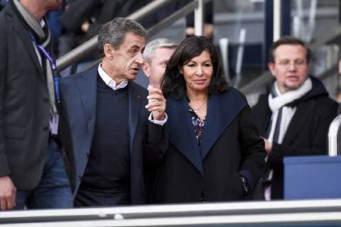 Fußball, CL, Paris Saint Germain - Roter Stern Belgrad NICOLAS SARKOZY - ANNE HIDALGO FOOTBALL : Paris SG vs Etoile Rouge de Belgrade- Ligue des Champions - 03 10 2018 AnthonyBIBARD FEP Panoramic 