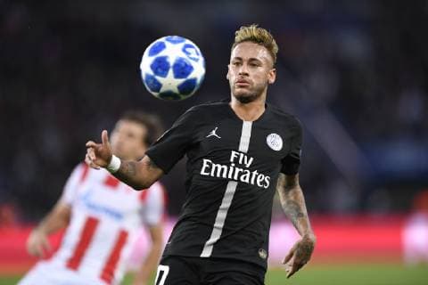 Fußball, CL, Paris Saint Germain - Roter Stern Belgrad 10 NEYMAR JR (PSG) FOOTBALL : Paris SG vs Etoile Rouge de Belgrade- Ligue des Champions - 03 10 2018 AnthonyBIBARD FEP Panoramic 