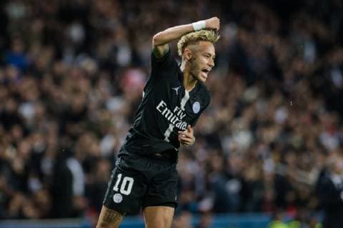 Neymar JR goal during UEFA Champions League match between Paris Saint Germain and Red Star of Belgrade at the Parc des Princes, in Paris, France, October 3rd, 2018. .  Copyright: xAurelienxMorissardx