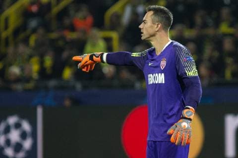 GER, UEFA CL, Borussia Dortmund vs AS Monaco 03.10.2018, Signal Iduna Park, Dortmund, GER, UEFA CL, Borussia Dortmund vs AS Monaco, UEFA REGULATIONS PROHIBIT ANY USE OF PHOTOGRAPHS AS IMAGE SEQUENCES AND OR QUASI-VIDEO im Bild picture shows: Diego Benaglio (AS Monaco 16),