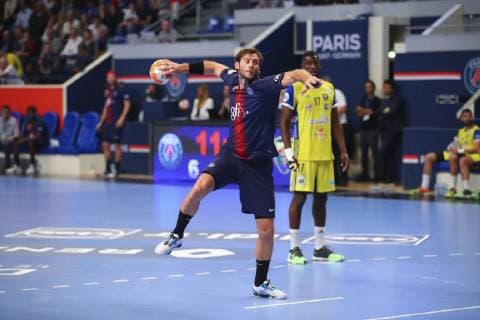 Sport Bilder des Tages Uwe Gensheimer (PSG) HANDBALL : Paris Saint Germain vs Pontault Combault - Lidl Starligue - 03 10 2018 GwendolineLeGoff Panoramic 