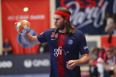Mikkel Hansen (PSG) HANDBALL : Paris Saint Germain vs Pontault Combault - Lidl Starligue - 03 10 2018 GwendolineLeGoff Panoramic 