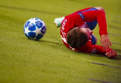 Antoine Griezmann of Atletico de Madrid during the UEFA Champions League 2018 19 match between Atletico de Madrid and Club Brugge, at Wanda Metropolitano Stadium in Madrid on October 3, 2018. (Photo by Guille M. Cordon Press)