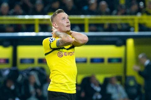 03.10.2018, xkvx, Fussball UEFA Champions League, Borussia Dortmund - AS Monaco emspor, v.l. Marius Wolf (BVB Borussia Dortmund) enttaeuscht, enttaeuscht schauend, dissapointed (DFL DFB REGULATIONS PROHIBIT ANY USE OF PHOTOGRAPHS as IMAGE SEQUENCES and or QUASI-VIDEO) Dortmund
