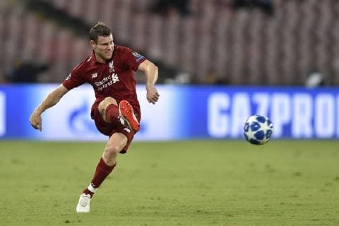 James Milner of Liverpool during the UEFA Champions League group C match between SSC Napoli and Liverpool FC at Stadio San Paolo, Naples, Italy on 3 October 2018. Copyright: xGiuseppexMaffiax 21350010
