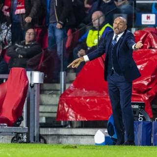EINDHOVEN, Netherlands, 03-10-2018, football, Philips stadium, Champions league, season 2018 2019, Inter Milan coach Luciano Spalletti, during the match PSV - Inter Milan, PSV - Inter Milan  x2518644x