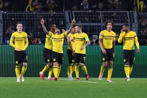Fußball Champions League Gruppenphase 2. Spieltag Borussia Dortmund - AS Monaco am 03.10.2018 im Signal Iduna Park in Dortmund Torjubel zum 2:0 durch Paco Alcacer ( Dortmund )