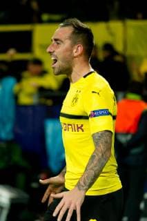 Dortmund, Germany, 03.10.2018, UEFA Champions League - 2018 19 Season, Vorrunde, Gruppenphase - Gruppe A - 2. Spieltag, BV Borussia Dortmund - AS Monaco, Tor zum 2:0, Torjubel, Torschuetze Paco Alcacer (BVB) jubelt ( DeFodi053