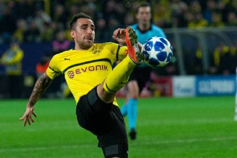 03.10.2018, xkvx, Fussball UEFA Champions League, Borussia Dortmund - AS Monaco emspor, v.l. Paco Alcacer (BVB Borussia Dortmund) (DFL DFB REGULATIONS PROHIBIT ANY USE OF PHOTOGRAPHS as IMAGE SEQUENCES and or QUASI-VIDEO) Dortmund