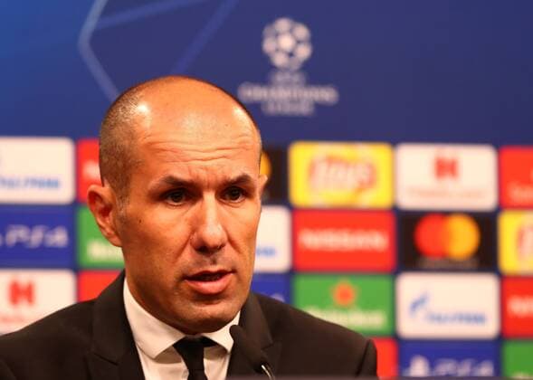 Mittwoch 03.10.2018, Saison 2018 2019, UEFA Champions League, 2. Spieltag im Dortmunder Signal Iduna Park, BVB 09 Borussia Dortmund - AS Monaco, Jose Leonardo Nunes Alves Sousa Jardim (Trainer, ASM) auf der anschliessenden Pressekonferenz