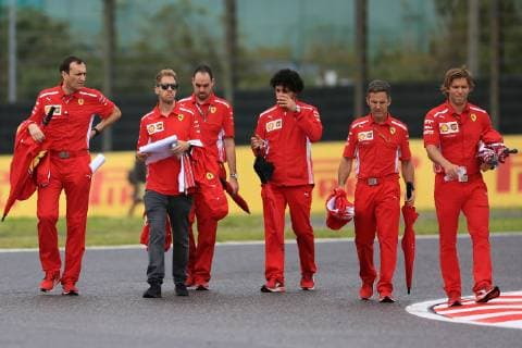 4th October 2018, Suzuka International Racing Course, Suzuka City, Japan; Formula One of Japan, driver arrivals and press conference PK Pressekonferenz Scuderia Ferrari, Sebastian Vettel  ActionPlus12067909 Octane