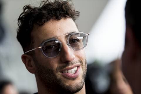 4th October 2018, Suzuka International Racing Course, Suzuka City, Japan; Formula One of Japan, driver arrivals and press conference PK Pressekonferenz Aston Martin Red Bull driver Daniel Ricciardo  ActionPlus12067955 StephenxBlackberry