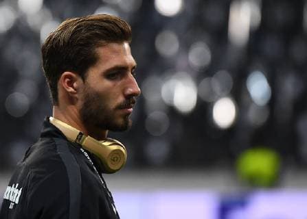 04.10.2018, xjhx, Fussball UEFA Europa League, Eintracht Frankfurt - Lazio Rom emspor, v.l. Kevin Trapp (Eintracht Frankfurt) (DFL DFB REGULATIONS PROHIBIT ANY USE OF PHOTOGRAPHS as IMAGE SEQUENCES and or QUASI-VIDEO) Frankfurt am Main