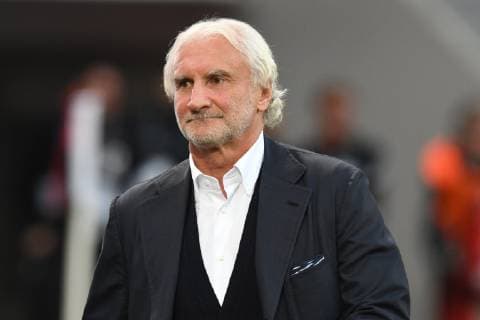 Geschaeftsfuehrer Rudi Voeller ( Bayer 04 Leverkusen ). 04.10.2018, Fussball, Europa League, Bayer 04 Leverkusen vs AEK Larnaka DFL REGULATIONS PROHIBIT ANY USE OF PHOTOGRAPHS AS IMAGE SEQUENCES AND OR QUASI-VIDEO 04.10.2018, Fussball, Europa League, Bayer 04 Leverkusen vs AEK Larnaka Leverkusen Copyright: xEIBNER ThomasxThienelx EP_TTL