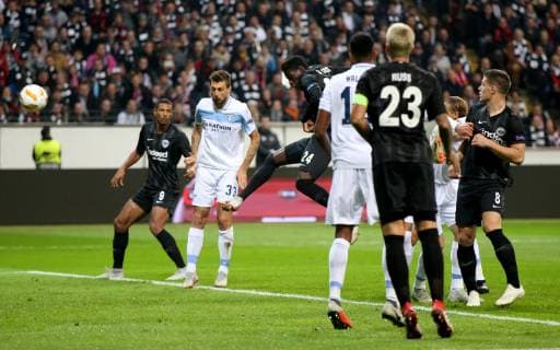 Deutschland, Frankfurt am Main, Commerzbank-Arena, 04.10.2018, Fussball - UEFA Europa League - Eintracht Frankfurt - Lazio Rom Bild: Danny da Costa (Eintracht Frankfurt, 24) m. erzielt das 1:0 für Frankfurt Copyright: HMBxMedia xHeikoxBecker