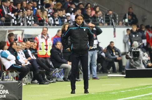 Trainer Simone Inzaghi (Lazio Rom) - 04.10.2018: Eintracht Frankfurt vs. Lazio Rom, UEFA Europa League 2. Spieltag, Commerzbank Arena, DISCLAIMER: DFL regulations prohibit any use of photographs as image sequences and or quasi-video.