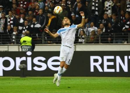 Ciro Immobile (Lazio Rom) - 04.10.2018: Eintracht Frankfurt vs. Lazio Rom, UEFA Europa League 2. Spieltag, Commerzbank Arena, DISCLAIMER: DFL regulations prohibit any use of photographs as image sequences and or quasi-video.