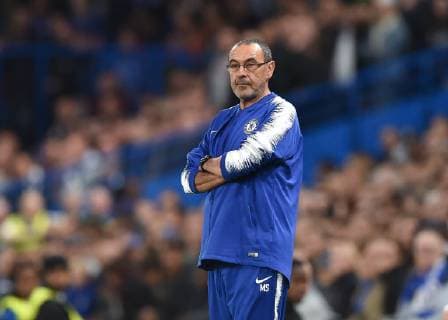 London, England, 04.10.2018, UEFA Europa League - 2018 19 Season, Vorrunde, Gruppenphase - Gruppe L - 2. Spieltag, FC Chelsea - Vidi FC Szekesfehervar, Trainer Maurizio Sarri (Chelsea) ( DeFodi056
