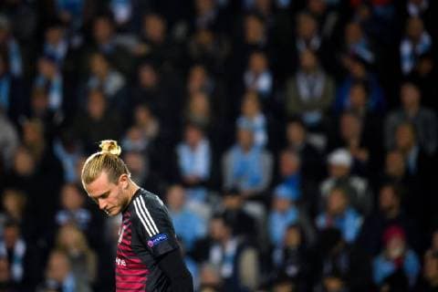 Fußball, EL, Malmö FF - Besiktas Istanbul 181004 Goalkeeper Loris Karius of Besiktas looks dejected after 1-0 during the Europa League group stage match between Malmö FF and Besiktas on October 4, 2018 in Malmö. Photo: Ludvig Thunman BILDBYRN kod LT 35544 Copyright: LUDVIGxTHUNMAN BB181004LT042